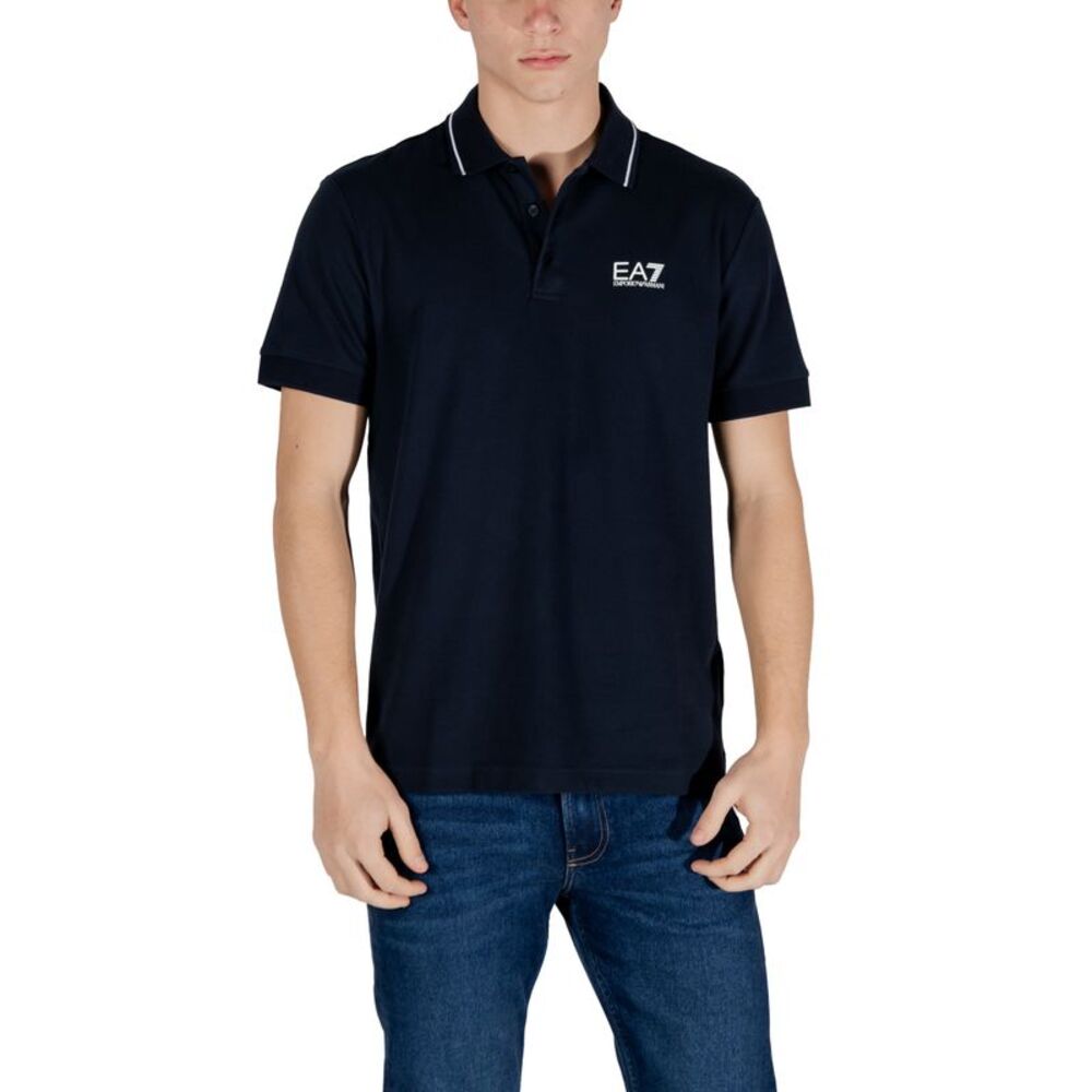 Ea7 Polo Shirt Short Sleeve Men blue Polo Shirts
